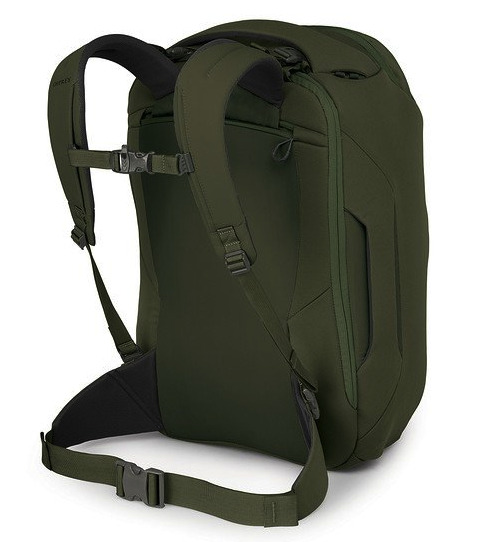 porter 46 osprey travel backpack back