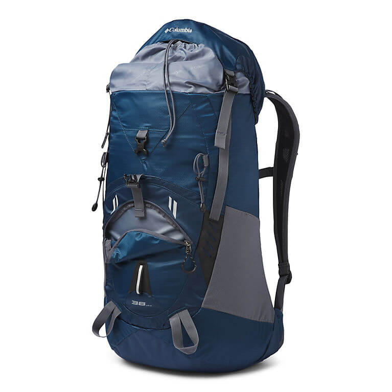 Columbia Outdoor Adventure Backpack Review – Pack with Open Zippers ...