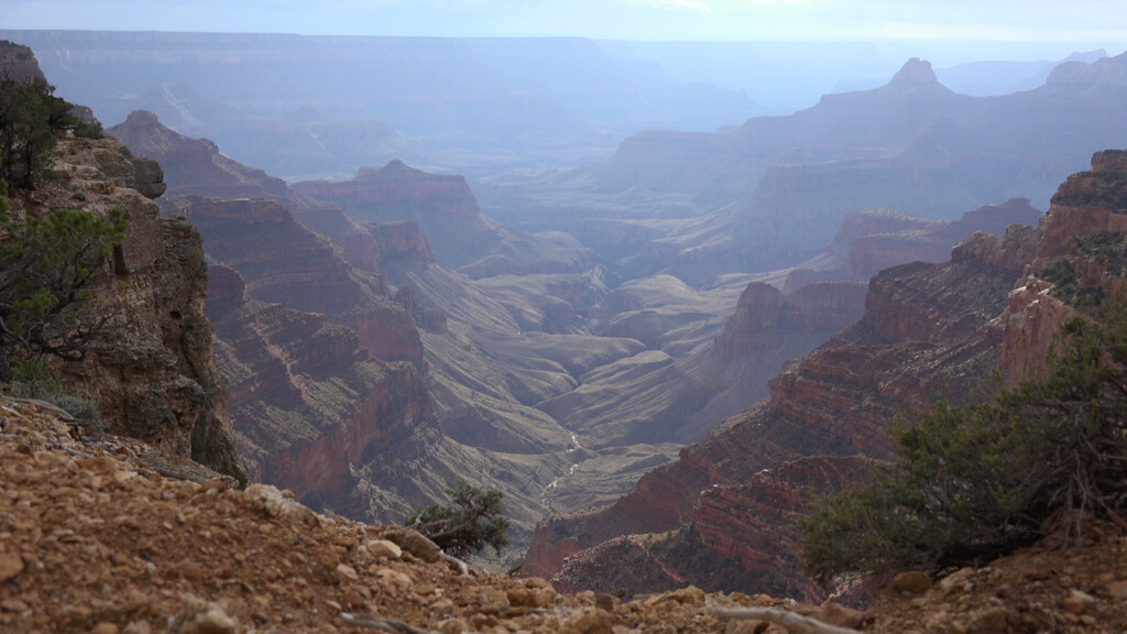 three hiking trails in the grand canyon - point imperial north trail
