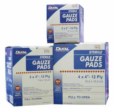 backpacking first aid kit checklist - gauze pads