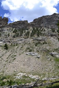 hiking the ruby mountains - Pride Rock Pass from Thomas Canyon
