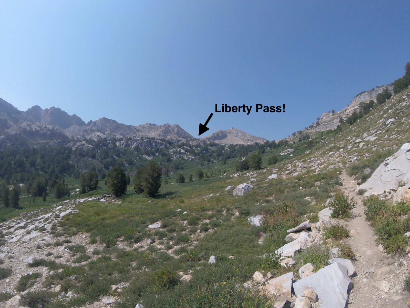 hiking the ruby mountains liberty pass from ruby crest trail in
