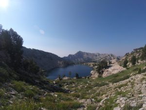 hiking the ruby mountains - Liberty Lake from Above on the Ruby Crest Trail