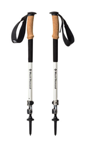 3 black diamond carbon hiking poles - alpine carbon cork