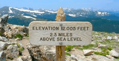 hiking workout ideas - high elevation