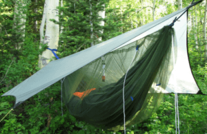 hammock camping gear list - bug net and rainfly