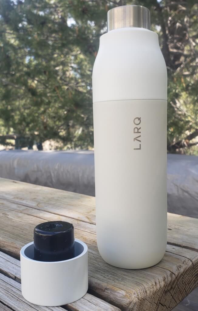 Larq Self Cleaning Water Bottle - with top off