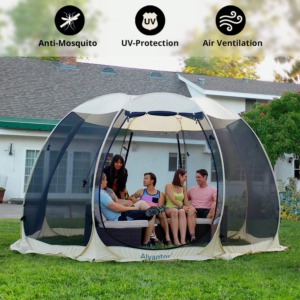 Backyard Camping Ideas For Kids - alvantor screen house tent 2