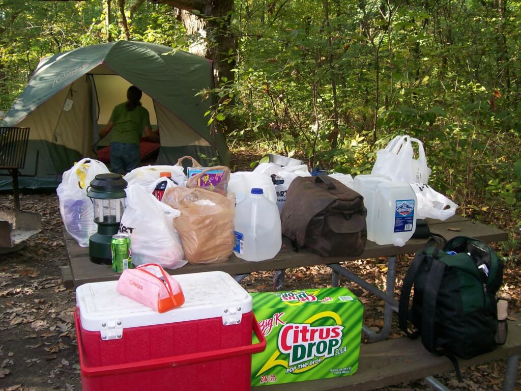 Backyard Camping Ideas For Kids - gather your supplies Photo by mystsong2000 via Flickr