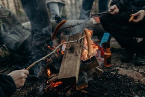 Backyard Camping Ideas - make a camping dinner Photo by Nicolette Attree from Pexels