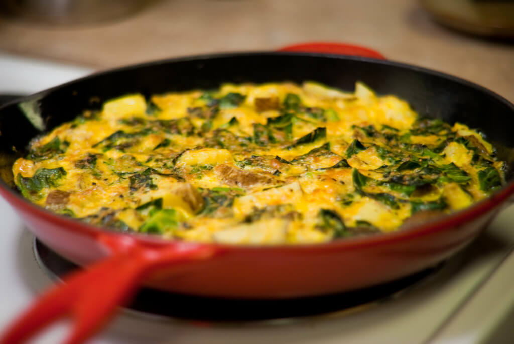 10 Healthy Camping Food Recipes - veggie frittata PC Jim Nelson via Flickr