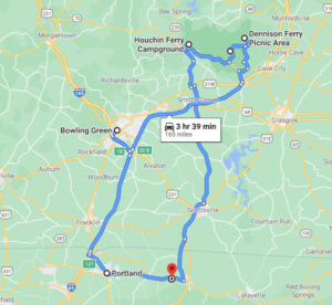 Mammoth Cave National Park Map Route