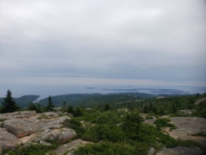 View From The Top of Cadillac Mountain in Acadia National Park