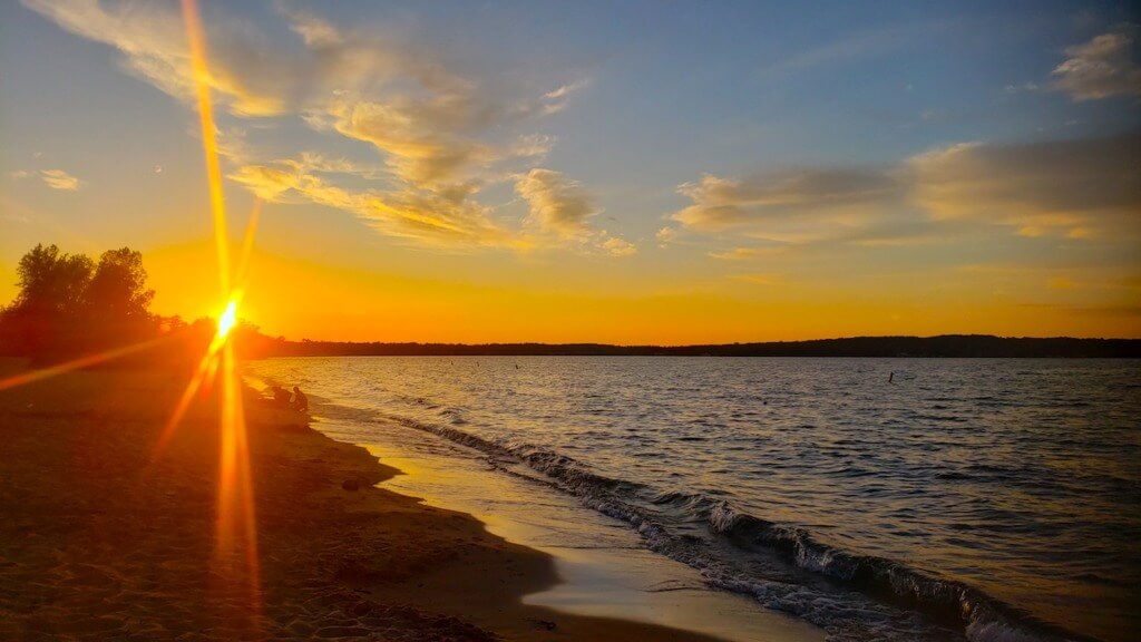 Sunset Over Traverse City Michigan