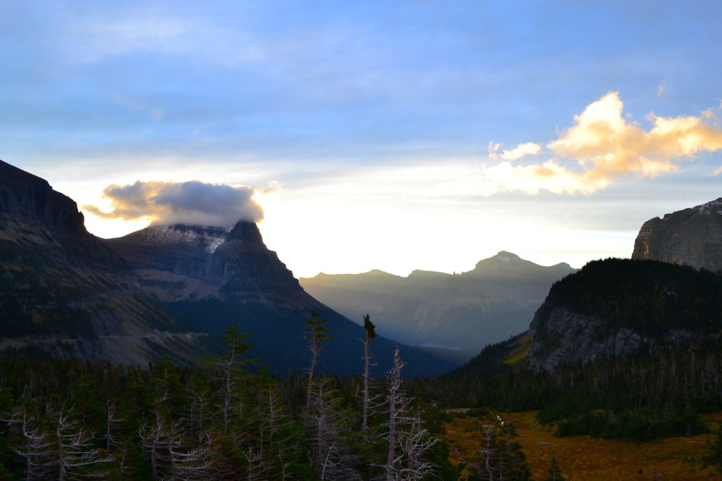 exploring the north country Logan Pass Looking South