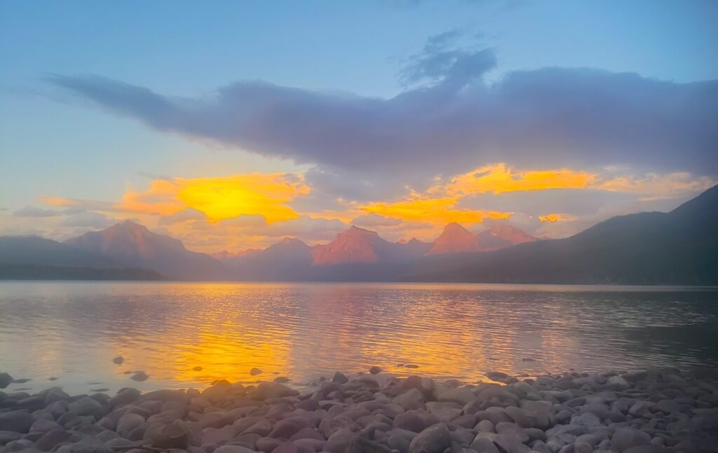 Sunset Over Lake McDonald
