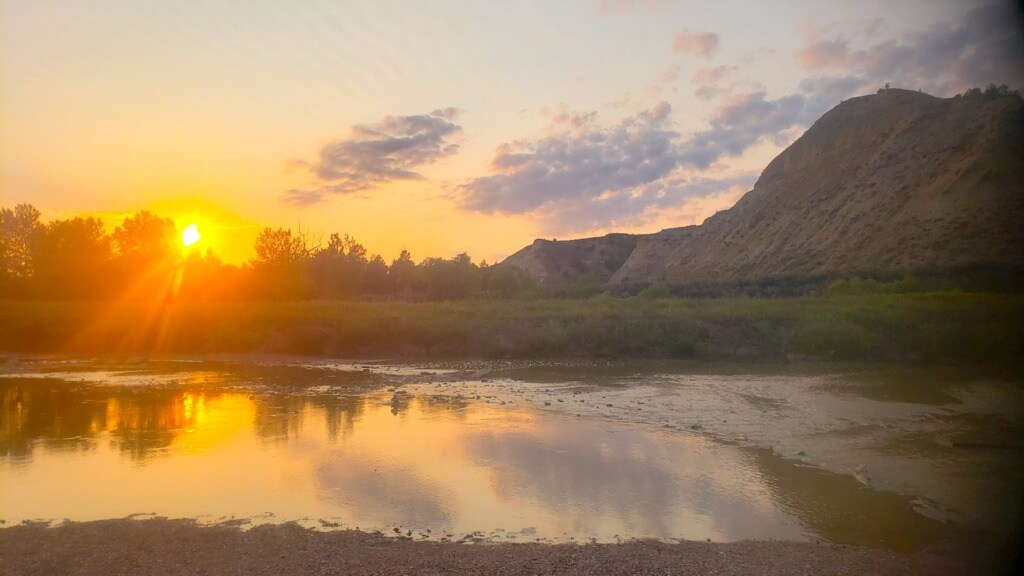 Sunset Over Little Missouri River