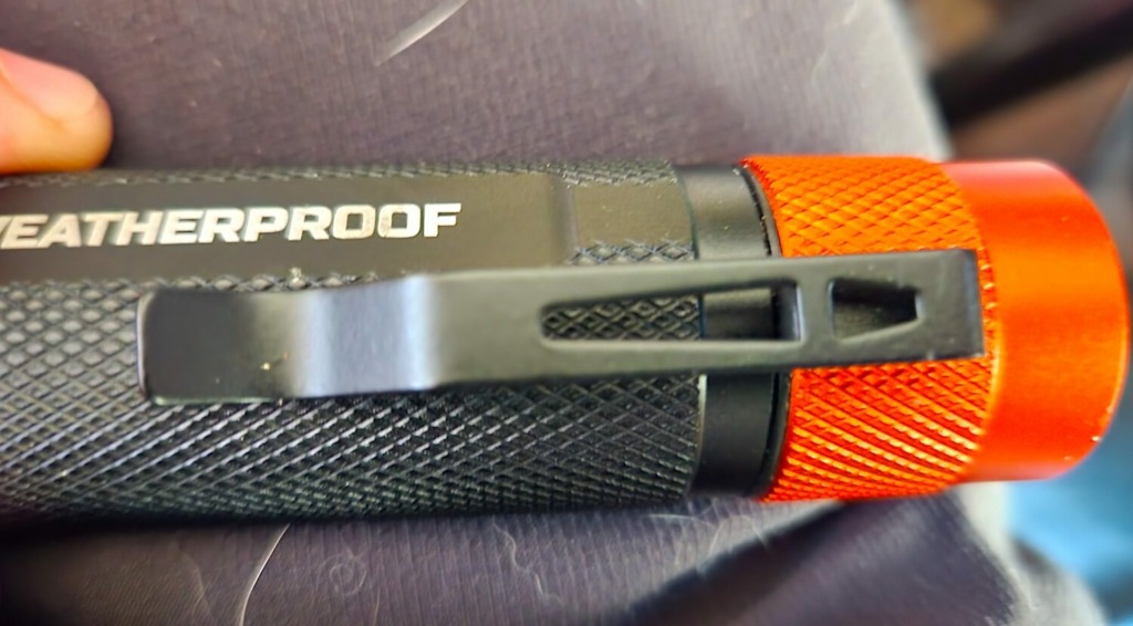 belt clip blackfire rechargeable waterproof flashlight