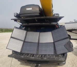 solar panel on truck folding solar panel review
