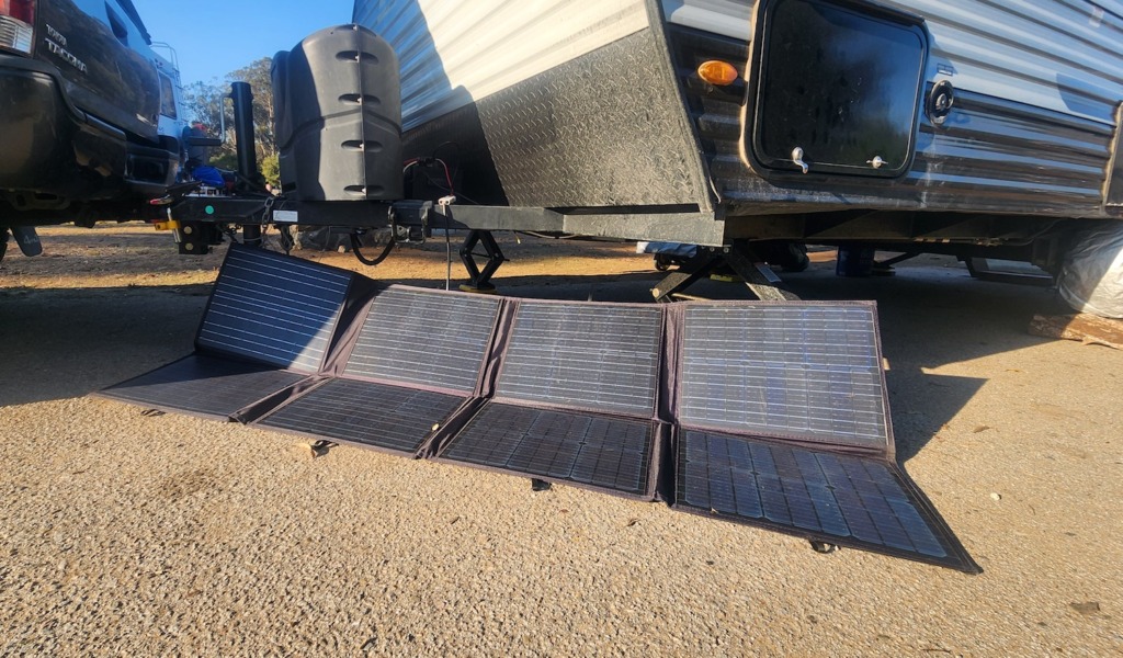 solar panel setup folding solar panel review