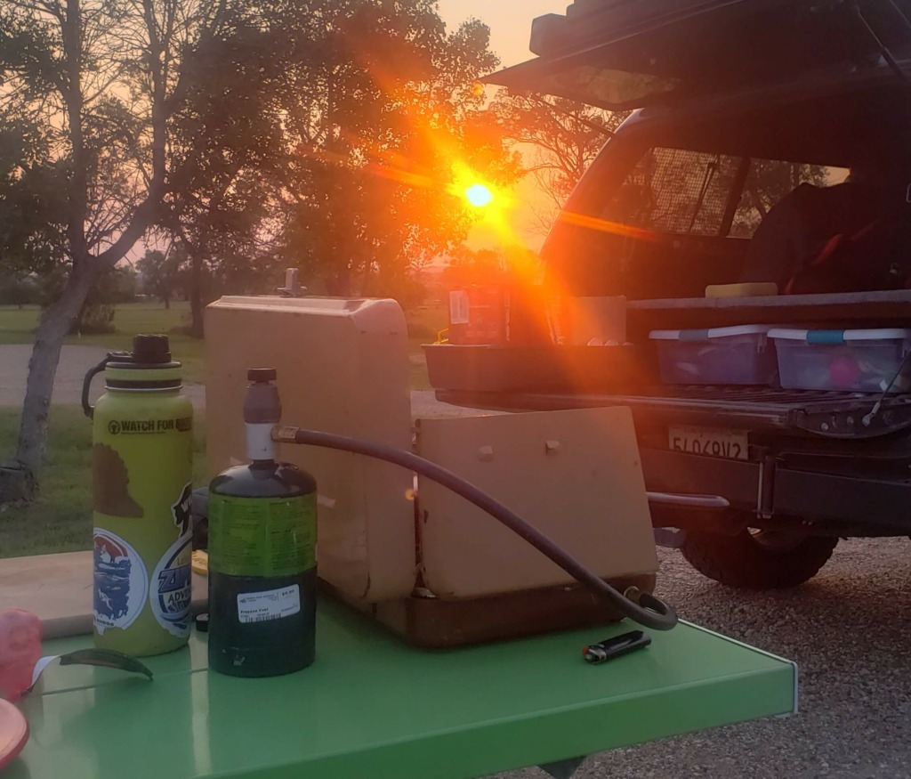 camp stove truck camping hacks
