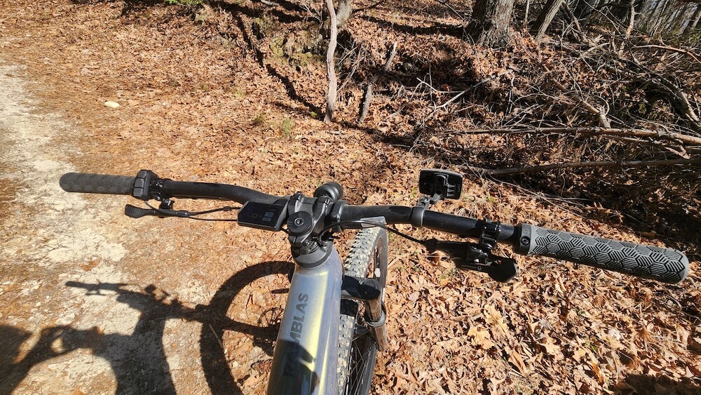 Handlebars on Aventon ebike