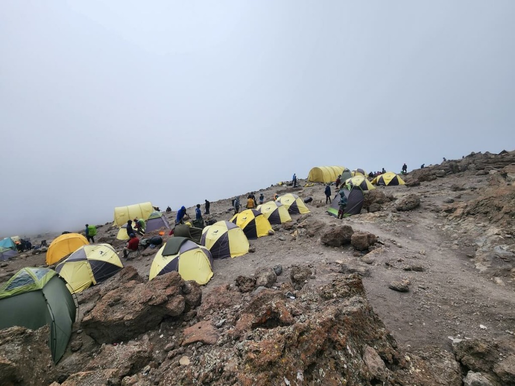 Tent camp on Kilimanjaro